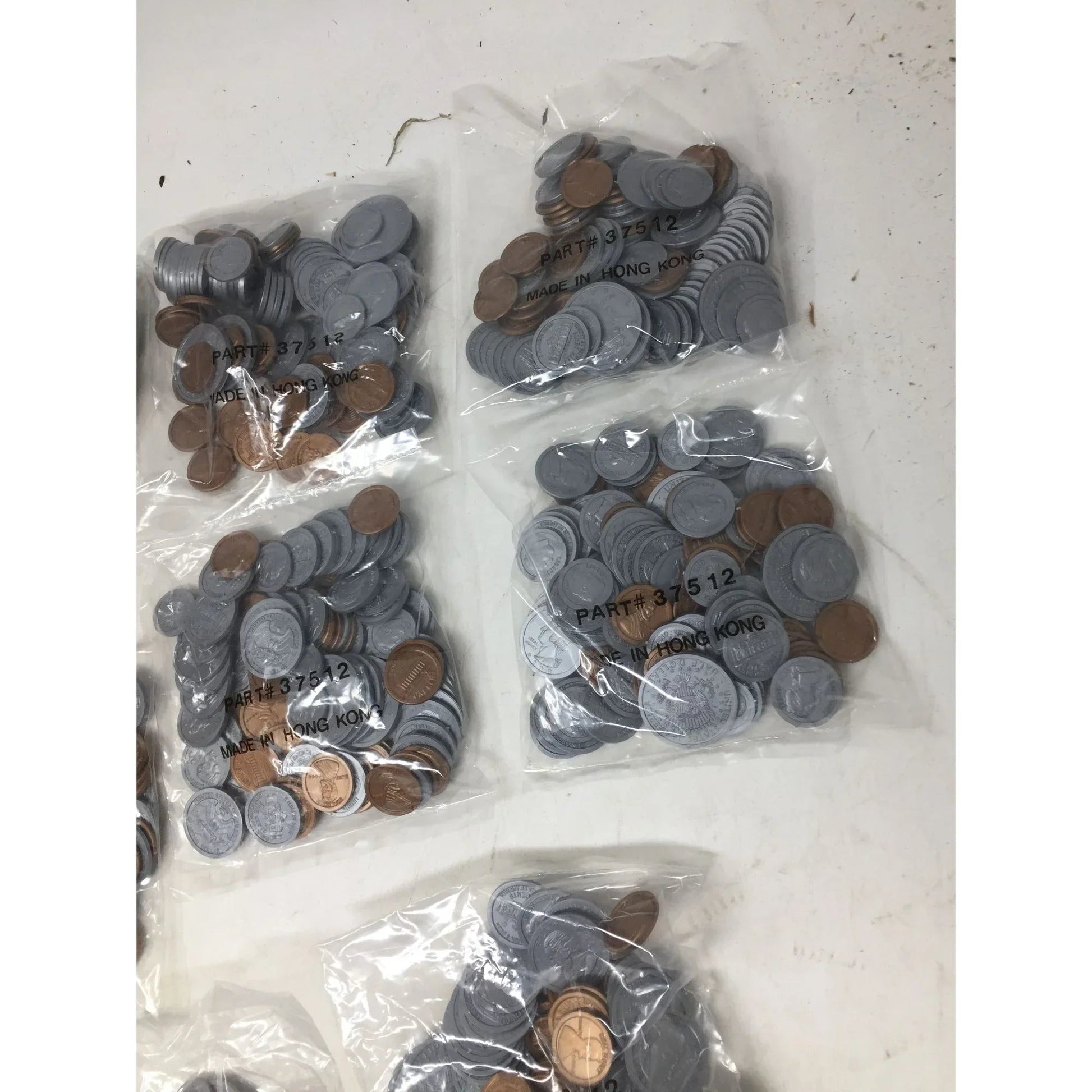 Creative Publications Play Money Plastic Coins in Plastic Bucket - A+ Stuff - Toys - A+ Stuff