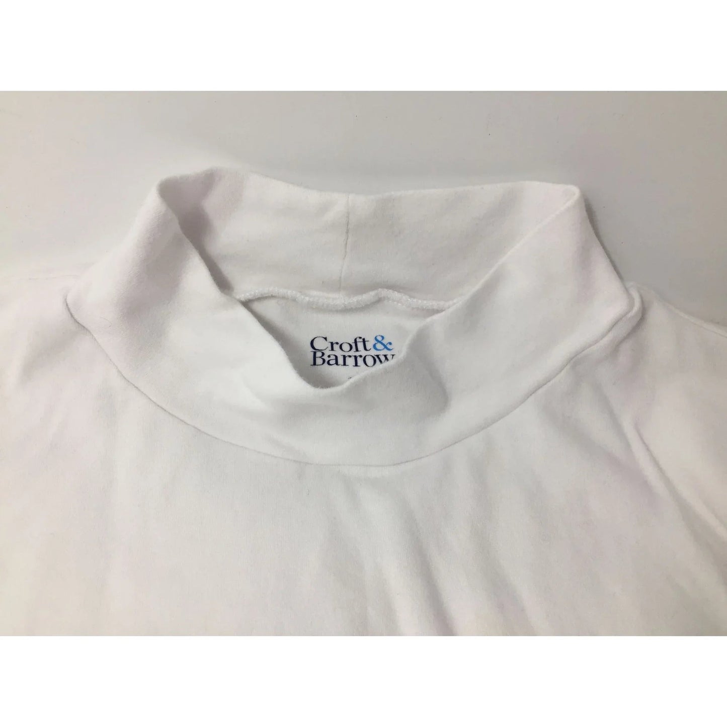 Croft & Barrow Size 2X White Cotton Long Sleeved Turtleneck Shirt - croft & barrow - Shirts & Tops - A+ Stuff