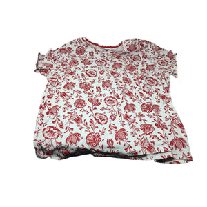 Croft & Barrow The Classic Tee Womens Size 3X (Red and white)
