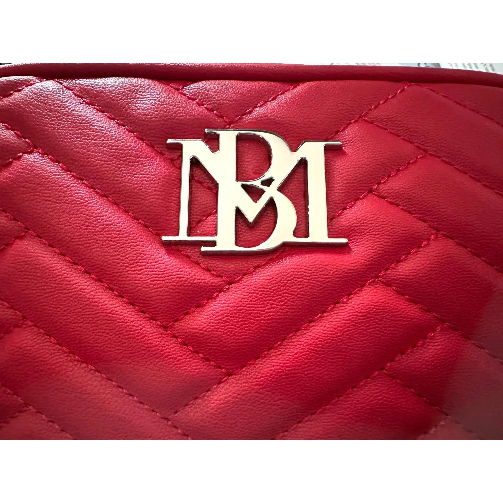 Cute & Fun Badgley Mishka Red Camera Crossbody Bag with Slip Pocket - NWT! - Badgley Mischka - Bag - A+ Stuff