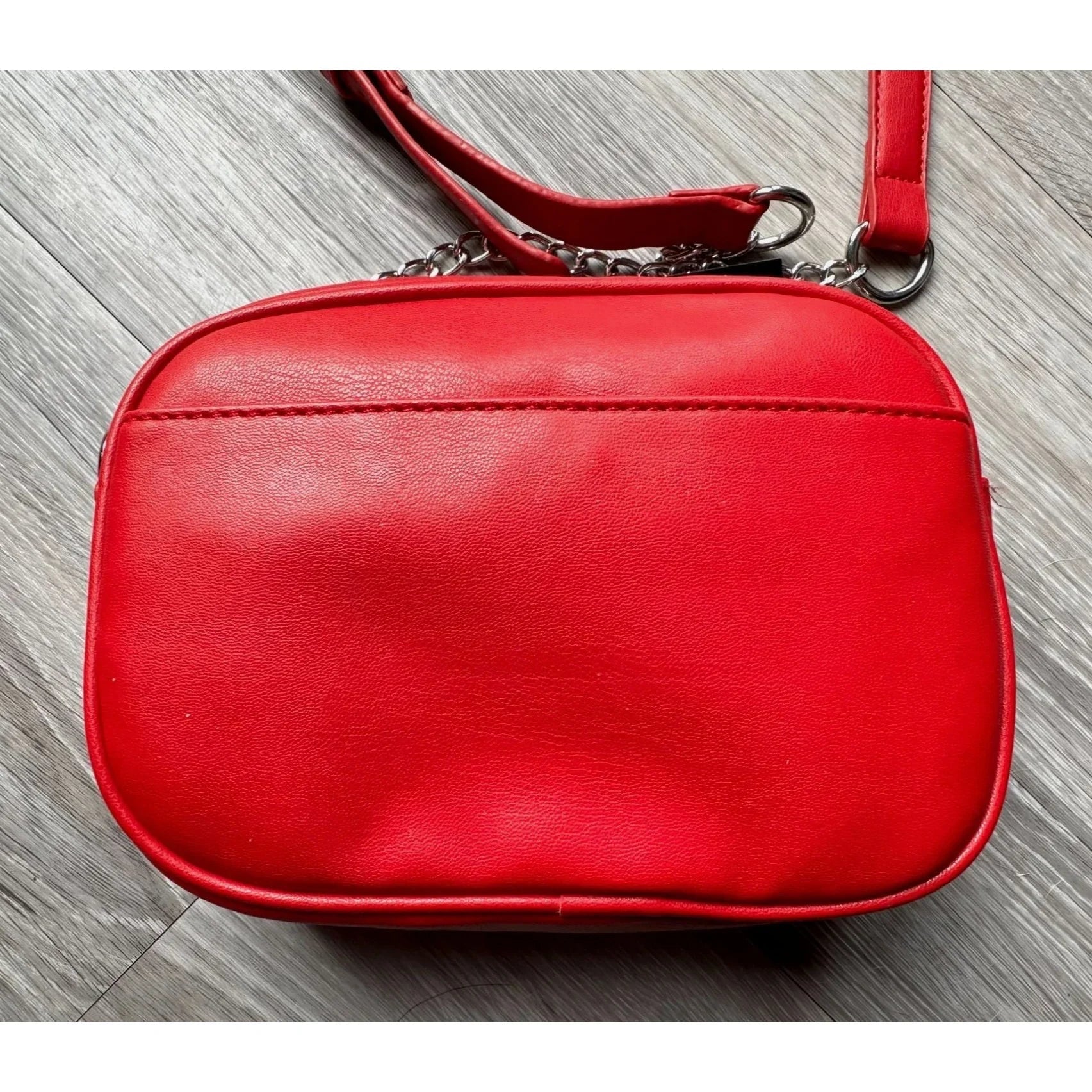 Cute & Fun Badgley Mishka Red Camera Crossbody Bag with Slip Pocket - NWT! - Badgley Mischka - Bag - A+ Stuff