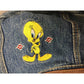 Vintage Looney Tunes Tweety Bird Blue Denim Backpack