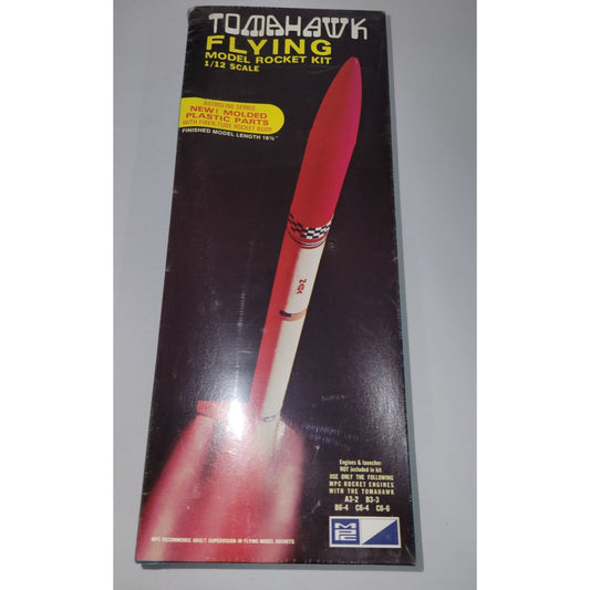 Tomahawk Flying Model Rocket Kit 1/12 Scale - Astroline Series Molded Plastic Parts with FIber Tube Body