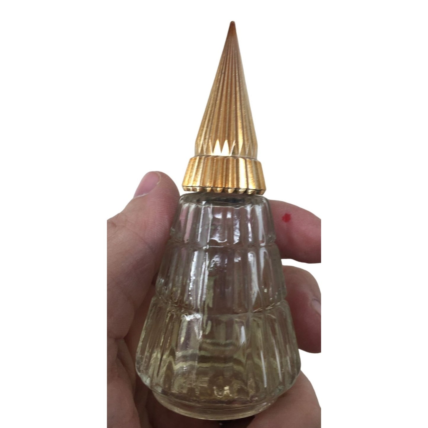 Vintage AVON Odyssey Cologne in Clear/Gold Glass Bottle (not full but almost full)