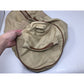 Vintage TIME Beige/Brown Zippered Duffle Bag with Handles