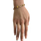 Givenchy Oval Mirrored Gs Gold Plate Bracelet with Clear Gemstones