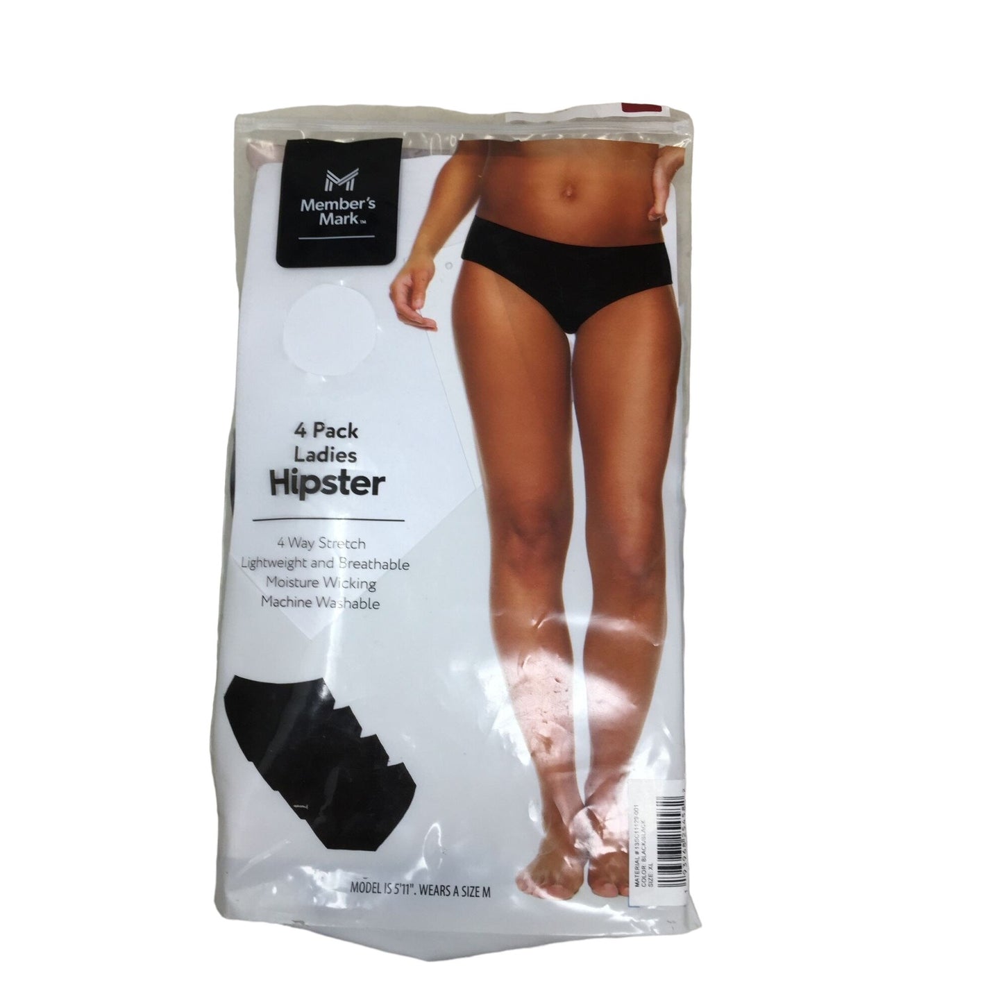 Women's Members Mark Hipster Underwear & No Boundaries Bikini Underwear