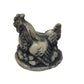 Small miniature Hen Figurine Sitting on Nest- Handcrafted Marble from Georgia USA