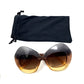 Dolce & Gabbana DG4290 Oversized Ombre Butterfly Sunglasses Gray/Honey