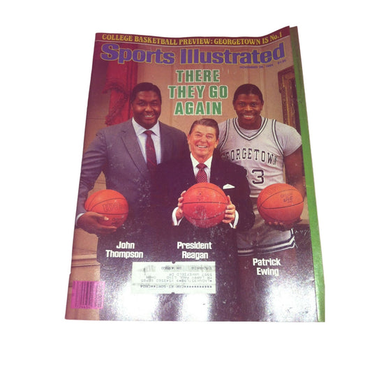 Ronald Reagan With Georgetown University Coach John Sports Illustrated Magazine