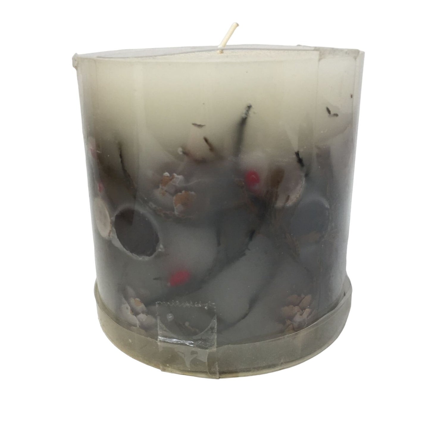 Hollyberry Single Wick Pillar Christmas Holiday Candle