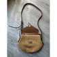 Michael Kors Straw & Leather Crossbody / Shoulder Bag  - Tan & Brown