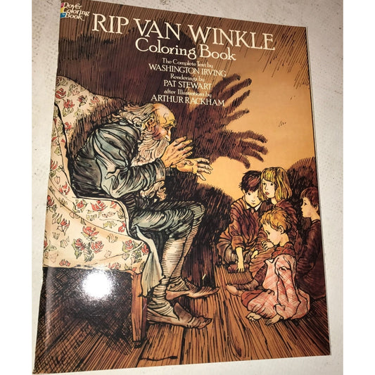 VINTAGE RIP VAN WINKLE DOVER COLORING BOOK