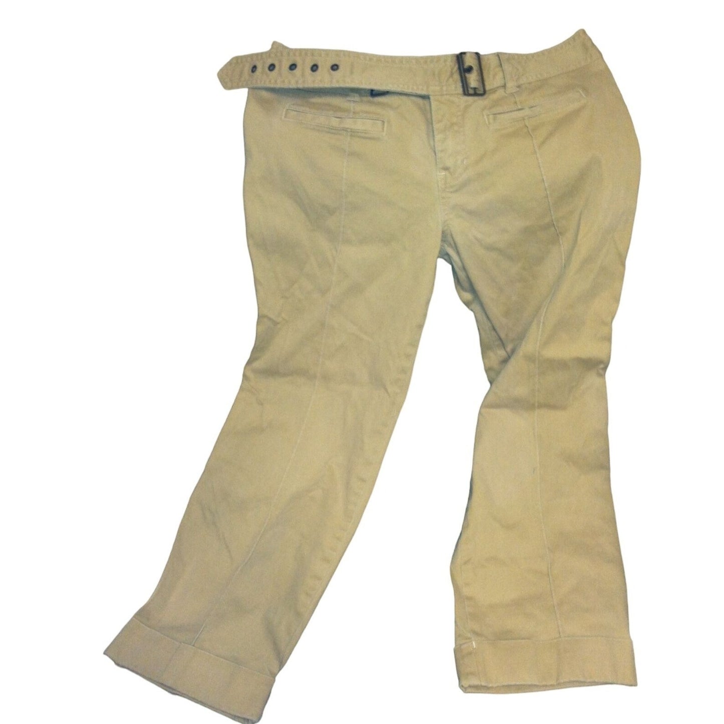 Hollister Co. Size 9 Belted Khaki Pants w/ Pockets