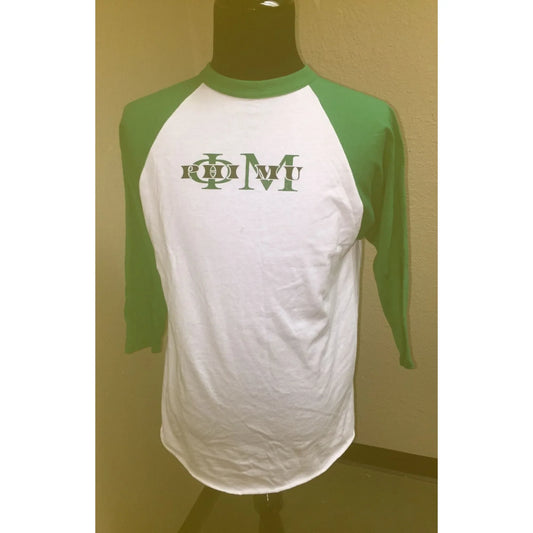 Vintage PHI MU Fraternity/Sorority Spring Formal 2003 Green & White Long Sleeve Shirt - A+ Stuff