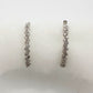 Simply Stunning 1/2 ct Natural Diamond Hoop Earrings - Sterling Silver