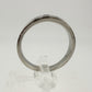 Polished Stainless Steel Diamond Wedding Band - Size 7.5