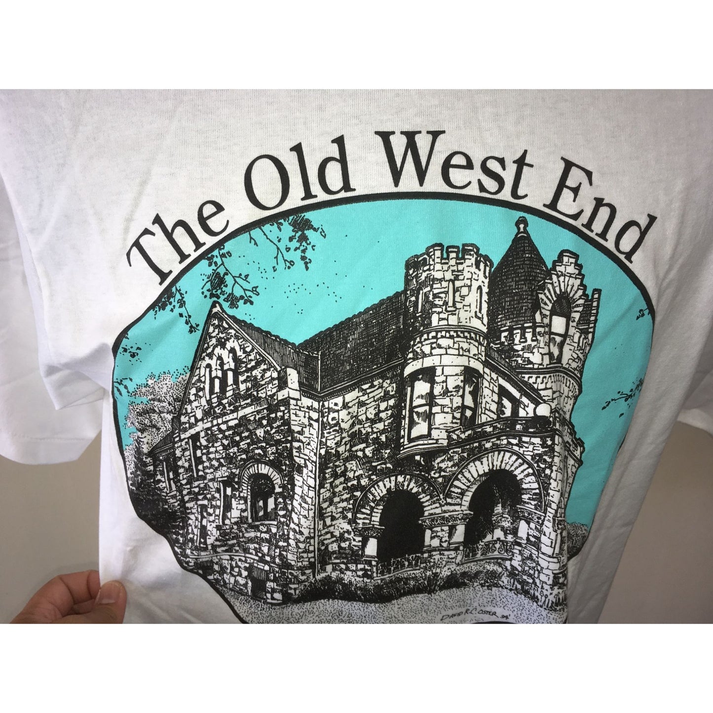 "The Old West End An Uncommon Neighborhood Toledo" Men's Tee shirt Large