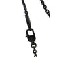 Emporio Armani Necklace - Black Bar with Red Etched Logo