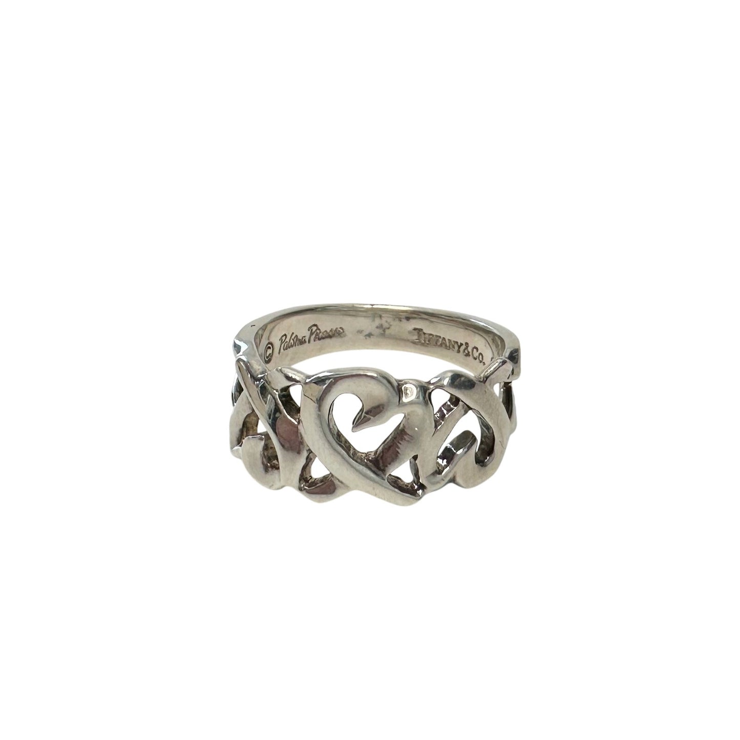 Tiffany & Co Paloma Picasso Triple Loving Heart Ring -  Size 5