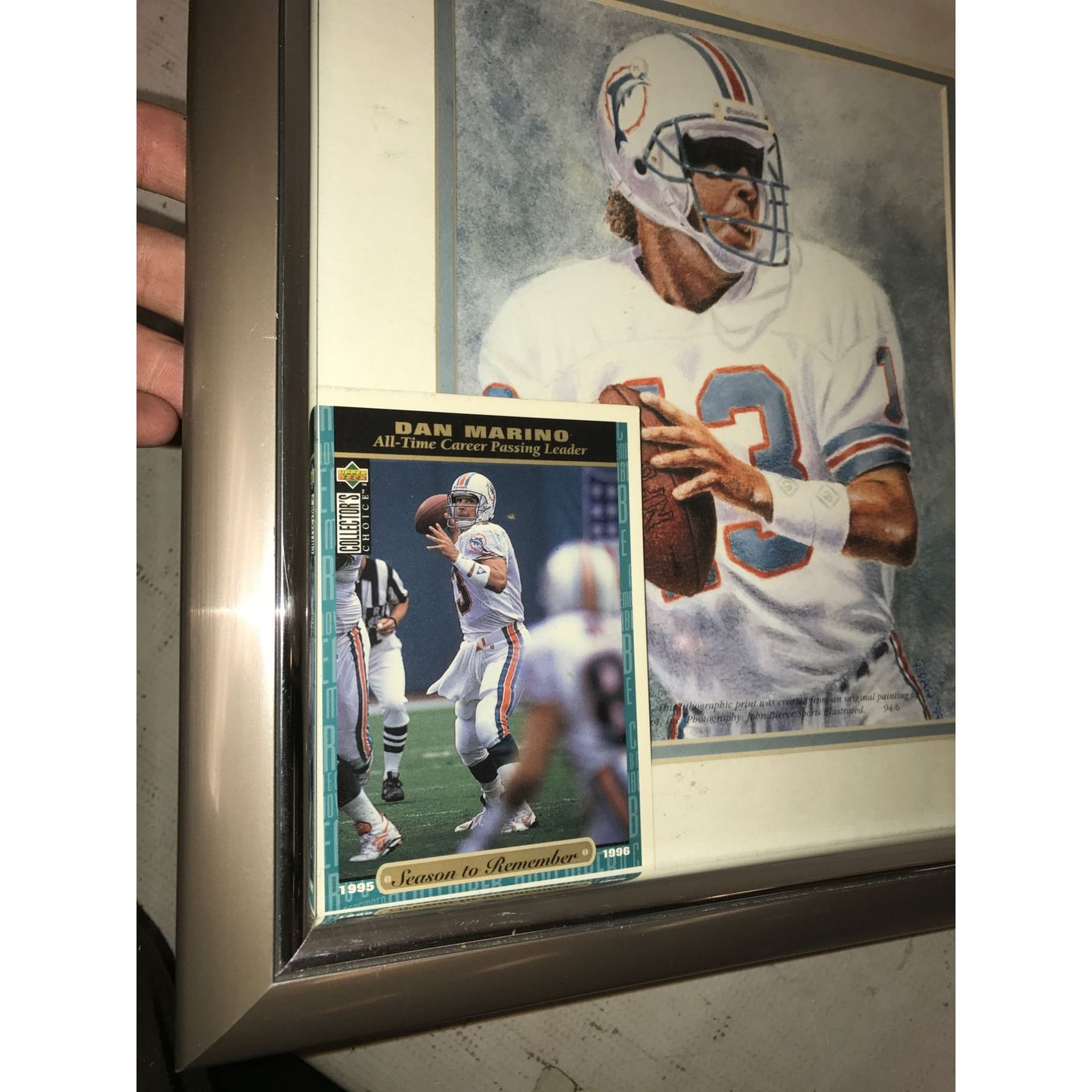 Dan Marino - BACK IN STRIDE - Team NFL Collectible collage limited edition