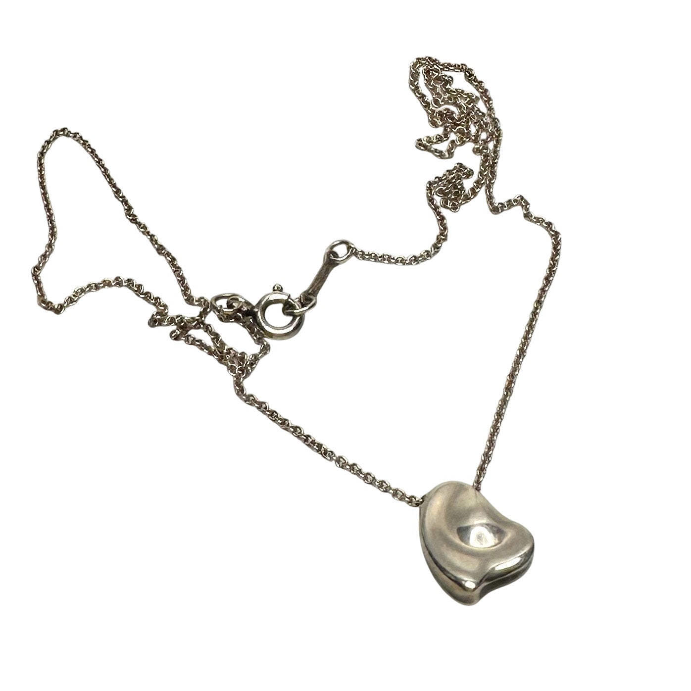 Tiffany and Co Elsa Peretti Full Heart Necklace 16" with Dust Bag Tiffany & Co.  A+ Stuff Necklace with Pendant