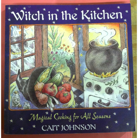 Vintage Book- Witch in the Kitchen Magical Cooking for all Seasons by Cat Johnson