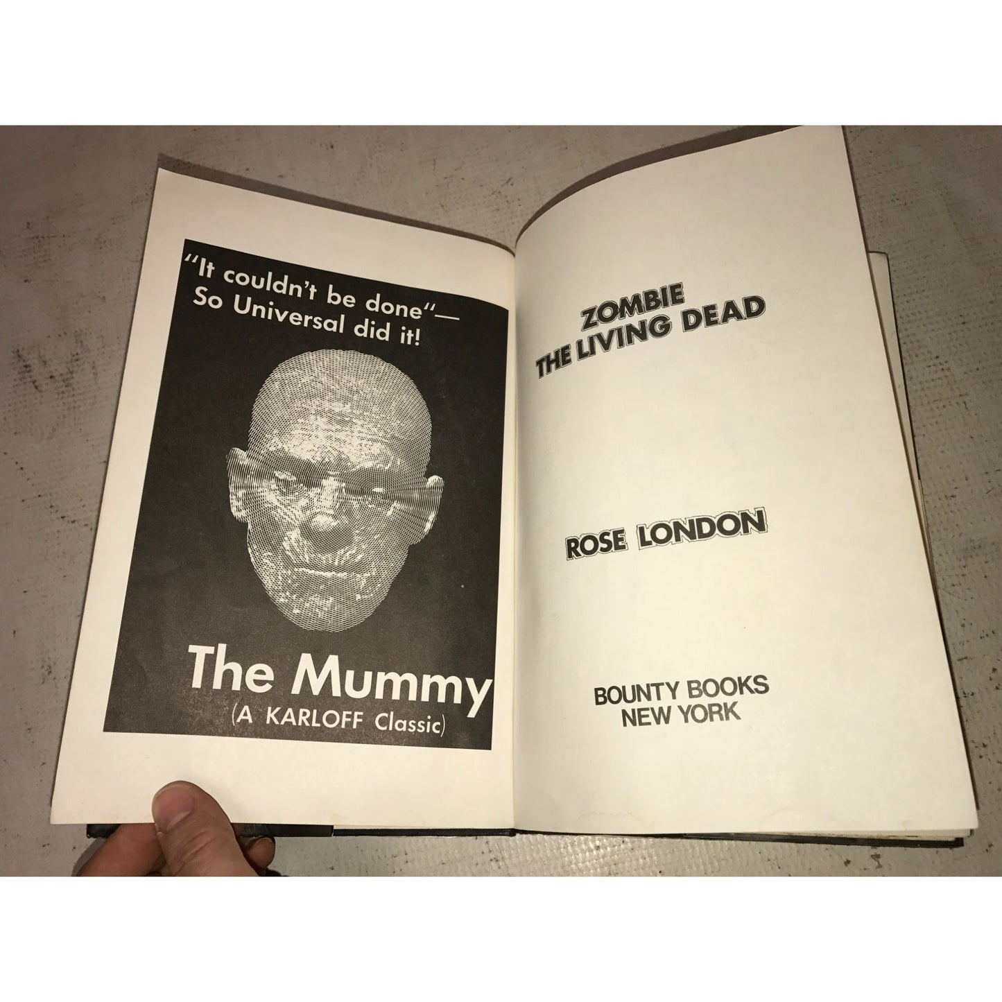 Zombie The Living Dead by Rose London Vintage 1976 Book