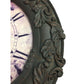 Round Wall Clock with Curved Edge Designs- Battery Operated