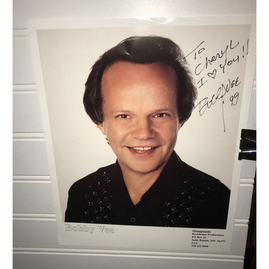 Vintage Bobby Vee Signed photo - To Cheryl I Heart You! - singer autograph