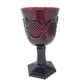 Vintage Avon 1876 Cape Cod Ruby Red Glass Elegant Wine Glass A+ Stuff  A+ Stuff