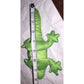 Green and Blue Dinosaur/Lizard Stuffed Animal Plushie Toy- about 8 inches