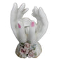 Porcelain Hands that would hold Jewelry, Trinkets, Flowers -  Flowers at Wrist Gold Accents Mid-century Lefton China