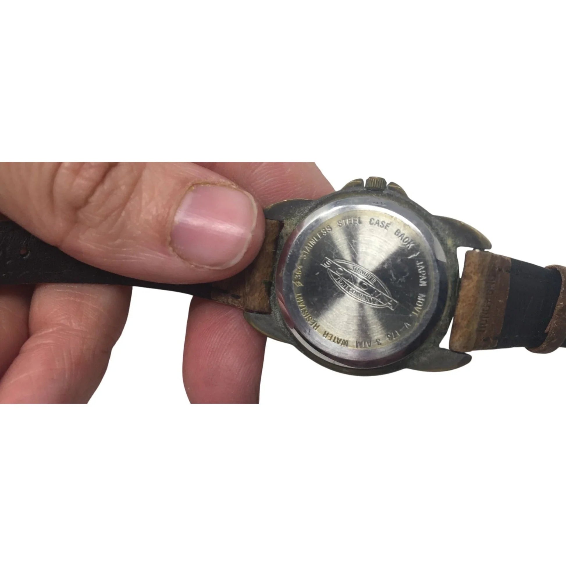 Dakota Sonoma 3ATM Water Resistant Quartz Watch with Genuine Leather Band (untested) - A+ Stuff - Watches - A+ Stuff