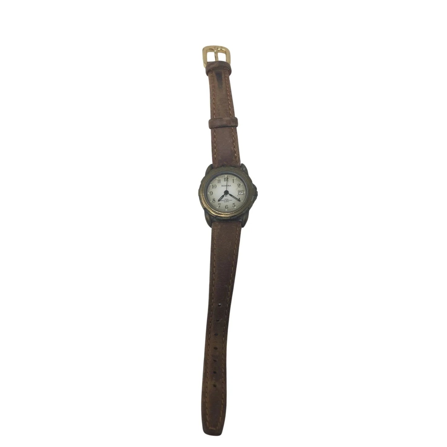 Dakota Sonoma 3ATM Water Resistant Quartz Watch with Genuine Leather Band (untested) - A+ Stuff - Watches - A+ Stuff