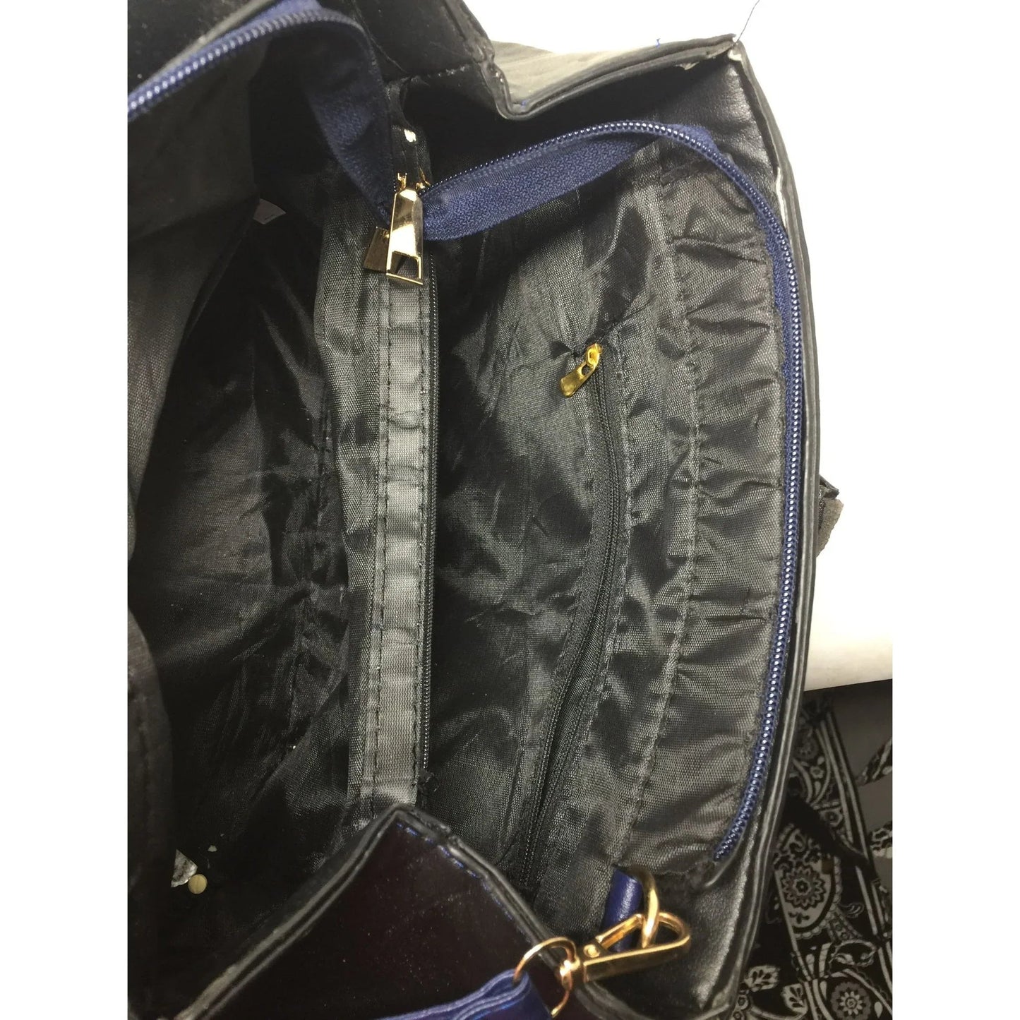 Danbaoly Women's Navy Blue Faux Leather Purse/Handbag - Danbaoly - Bag - A+ Stuff