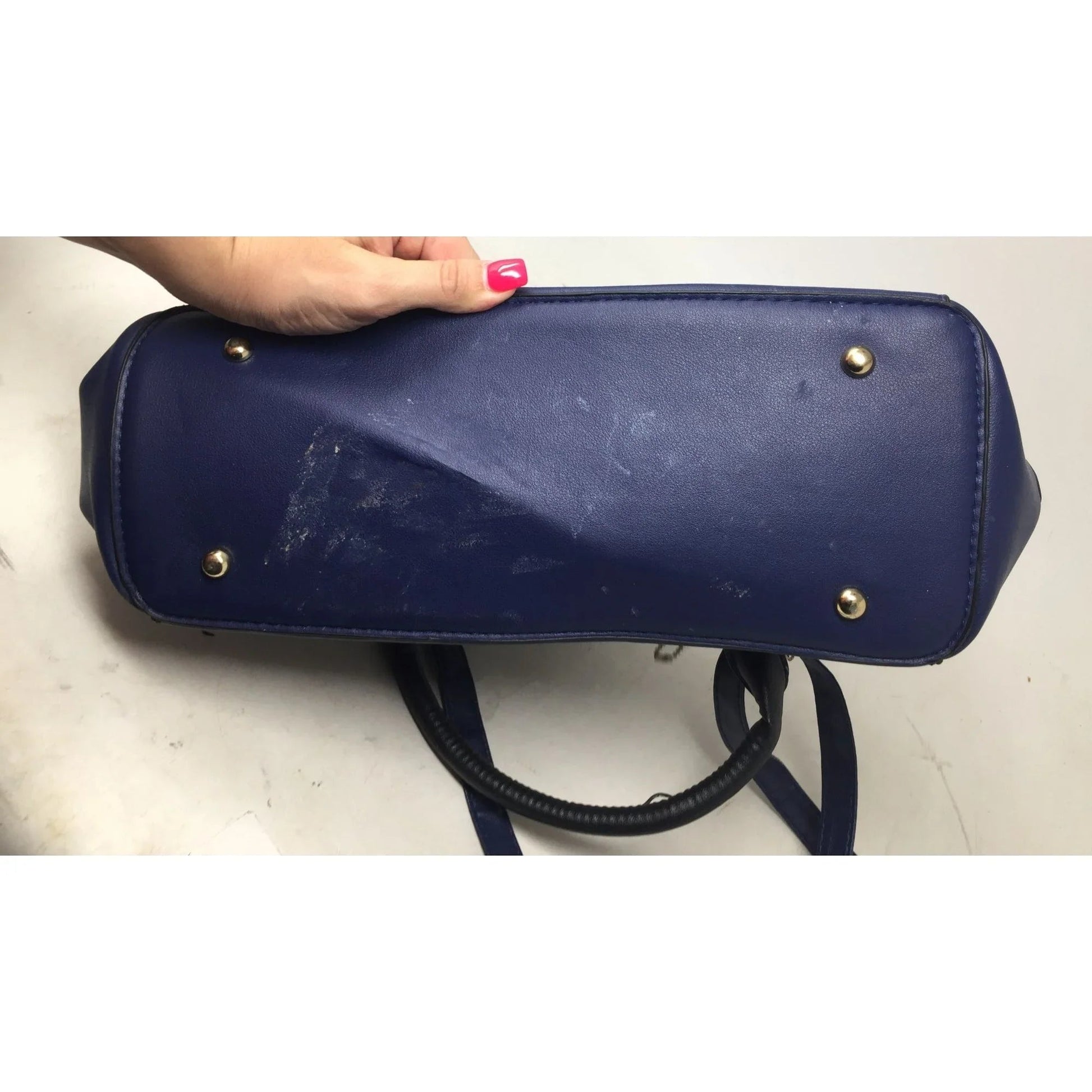 Danbaoly Women's Navy Blue Faux Leather Purse/Handbag - Danbaoly - Bag - A+ Stuff