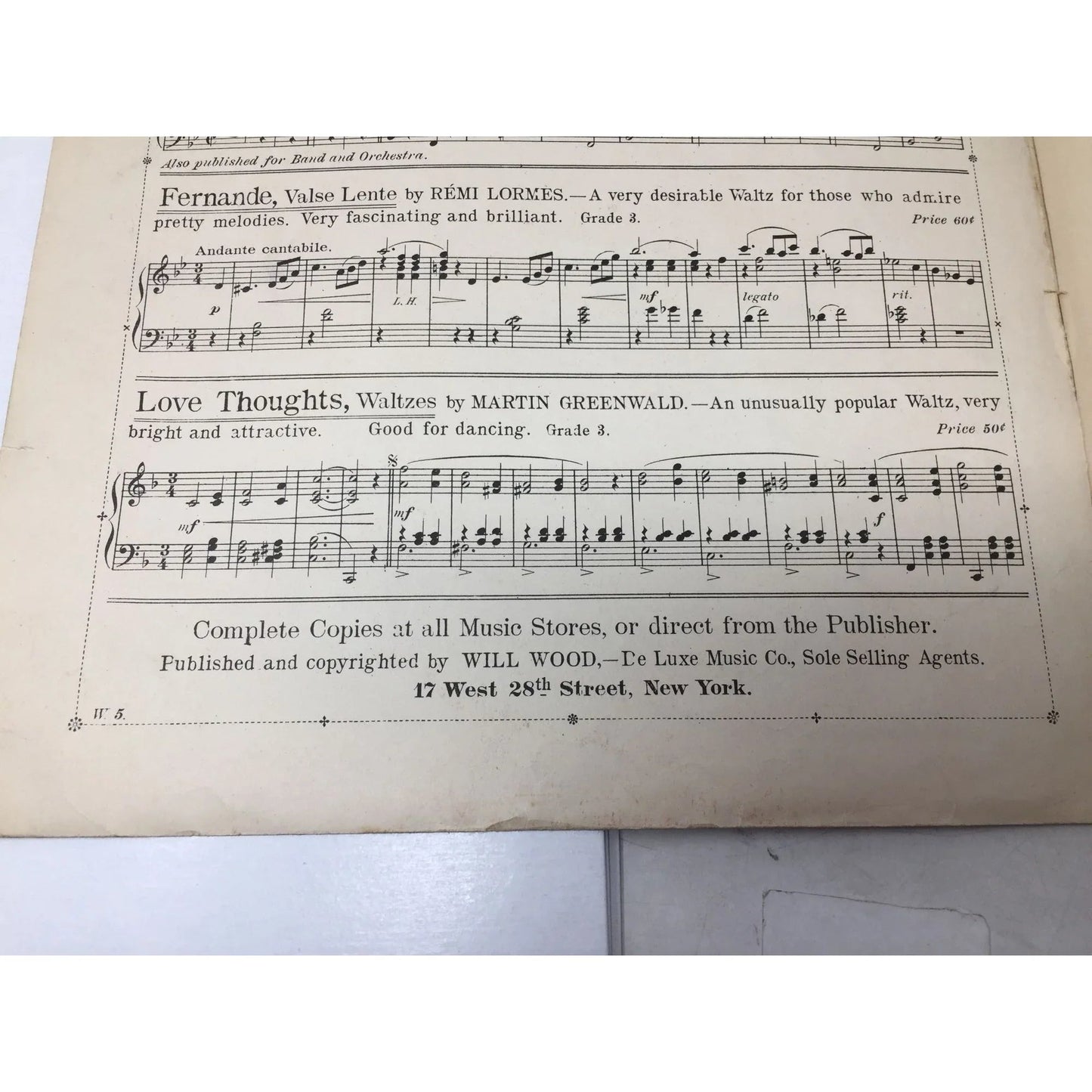 ''Dance of the Butterflies'' by Nat Wise Vintage Sheet Music Book - A+ Stuff - SHEET MUSIC - A+ Stuff