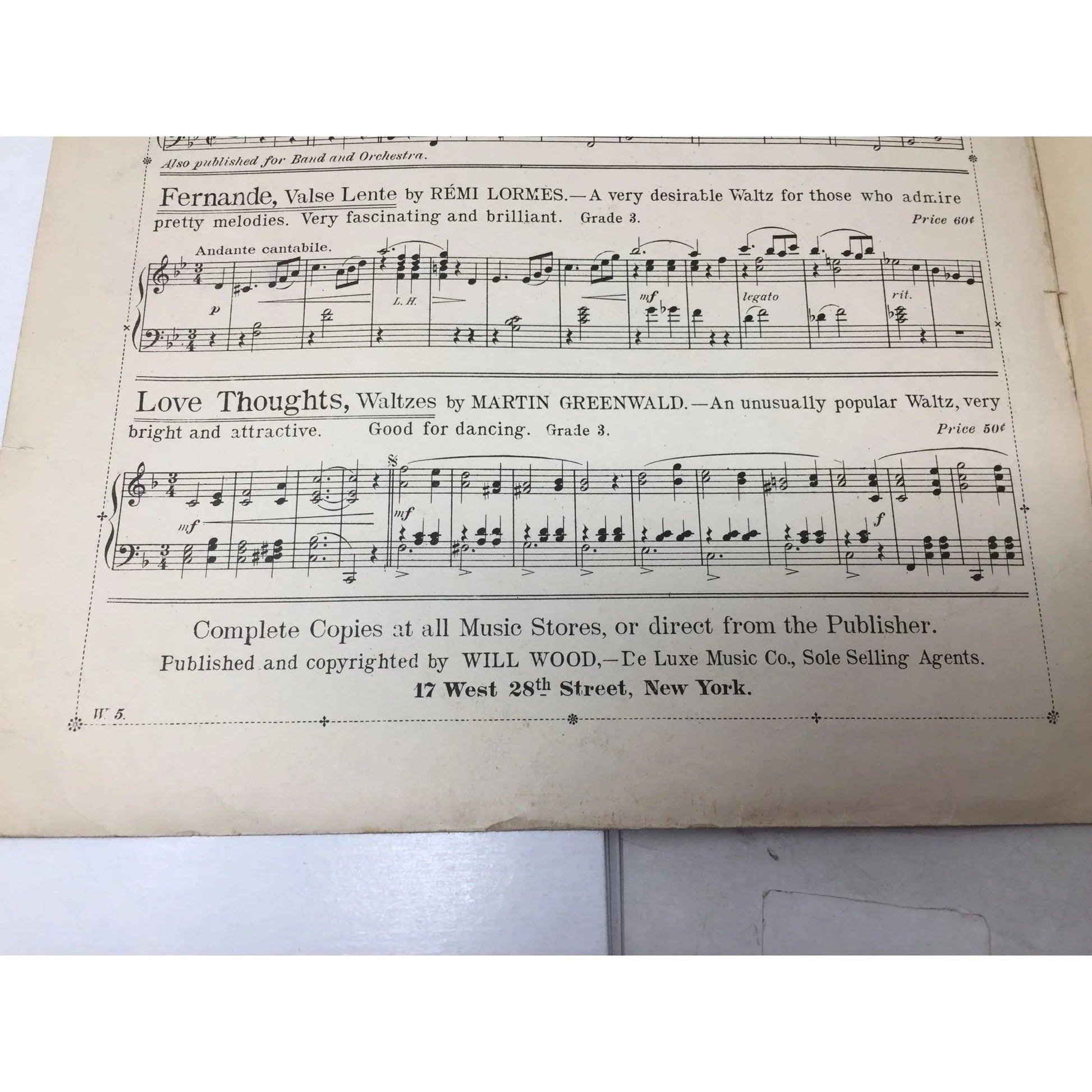 ''Dance of the Butterflies'' by Nat Wise Vintage Sheet Music Book - A+ Stuff - SHEET MUSIC - A+ Stuff