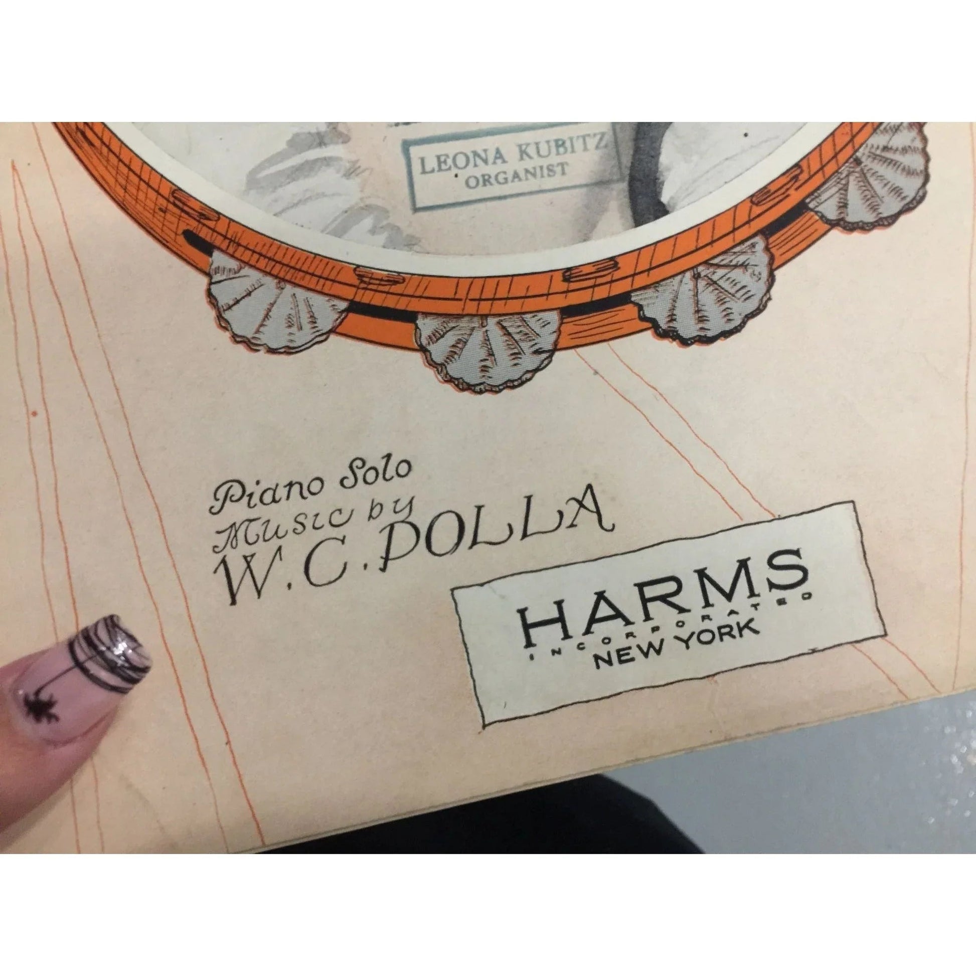 ''Dancing Tambourine'' by W.C. Polla Sheet Music Book - A+ Stuff - SHEET MUSIC - A+ Stuff