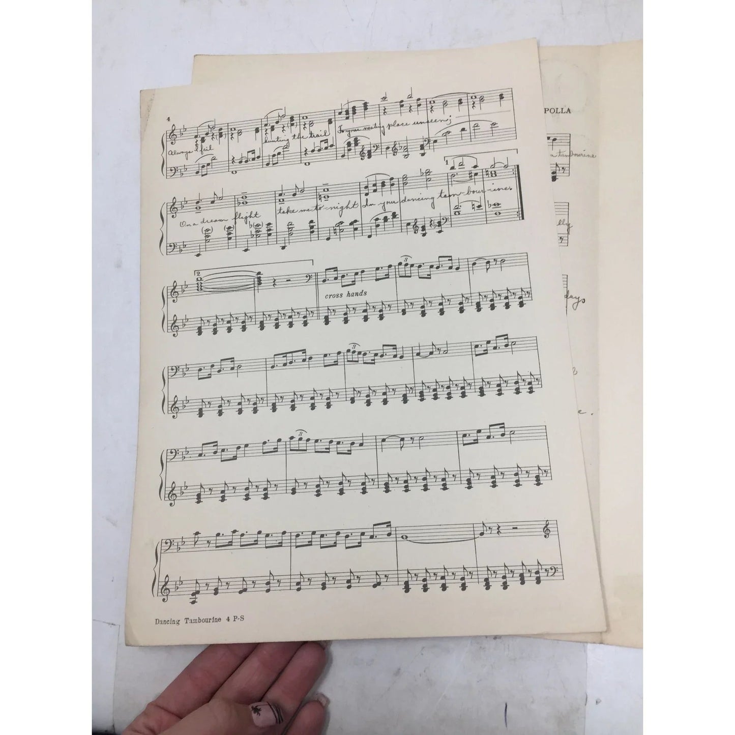 ''Dancing Tambourine'' by W.C. Polla Sheet Music Book - A+ Stuff - SHEET MUSIC - A+ Stuff