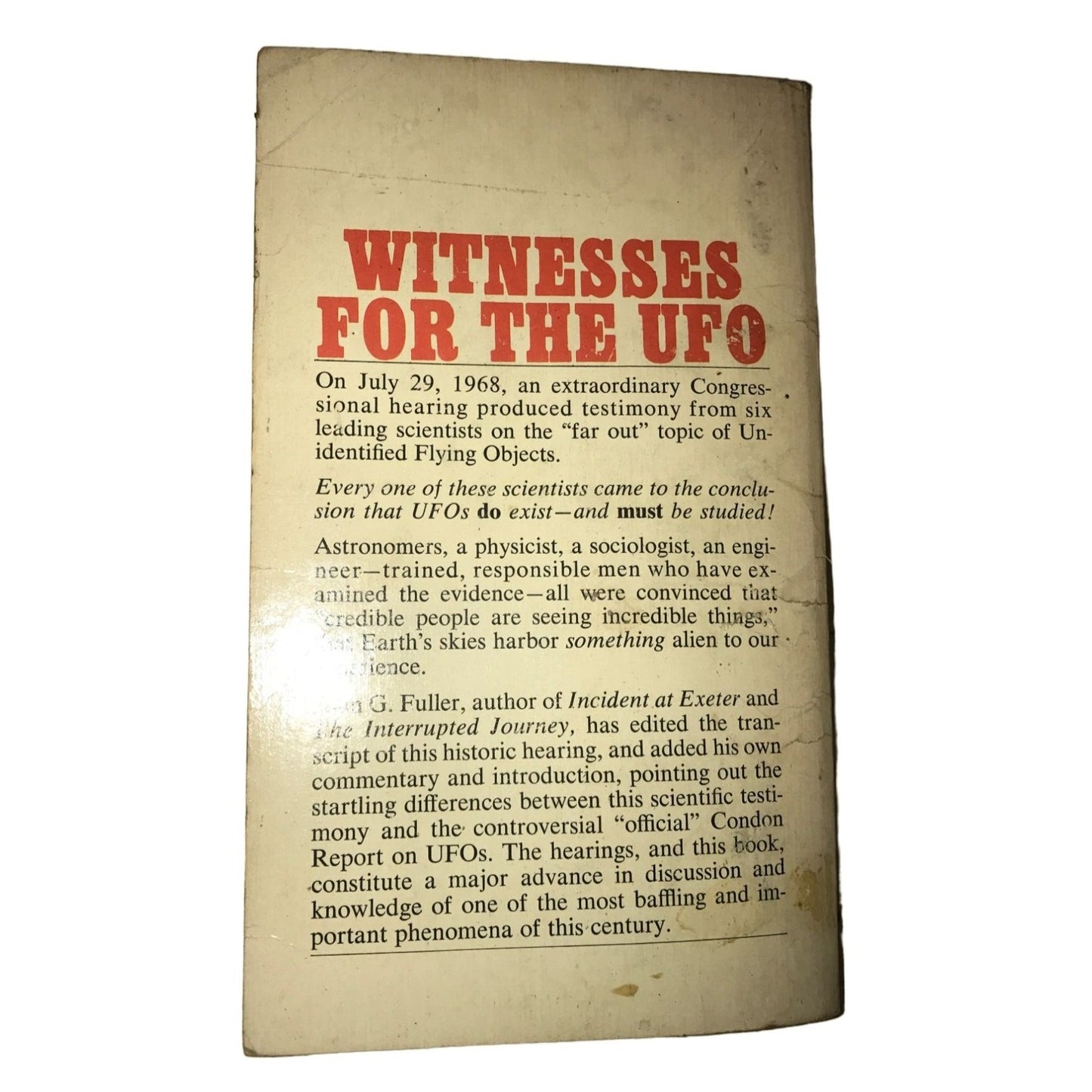 Aliens in the Skies The New UFO Battle of the Scientists by John G Fuller Paperback Book