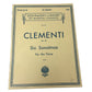 Schirmer's Library of Musical Classics Vol 811 CLEMENTI Op 36 6 Sonatinas for the Piano book