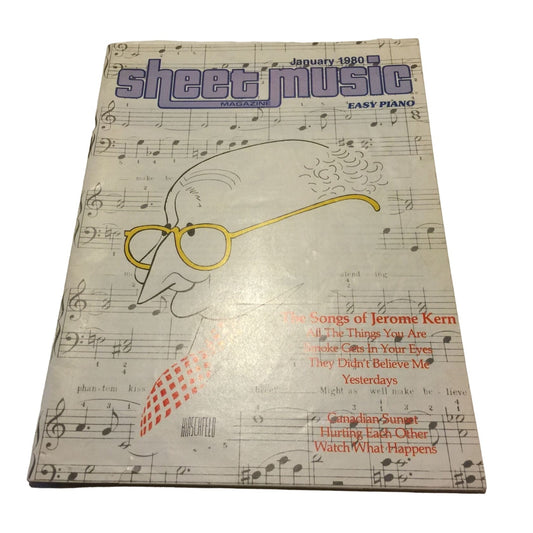 Vintage Jan. 1980 Sheet Music Magazine (Easy piano)