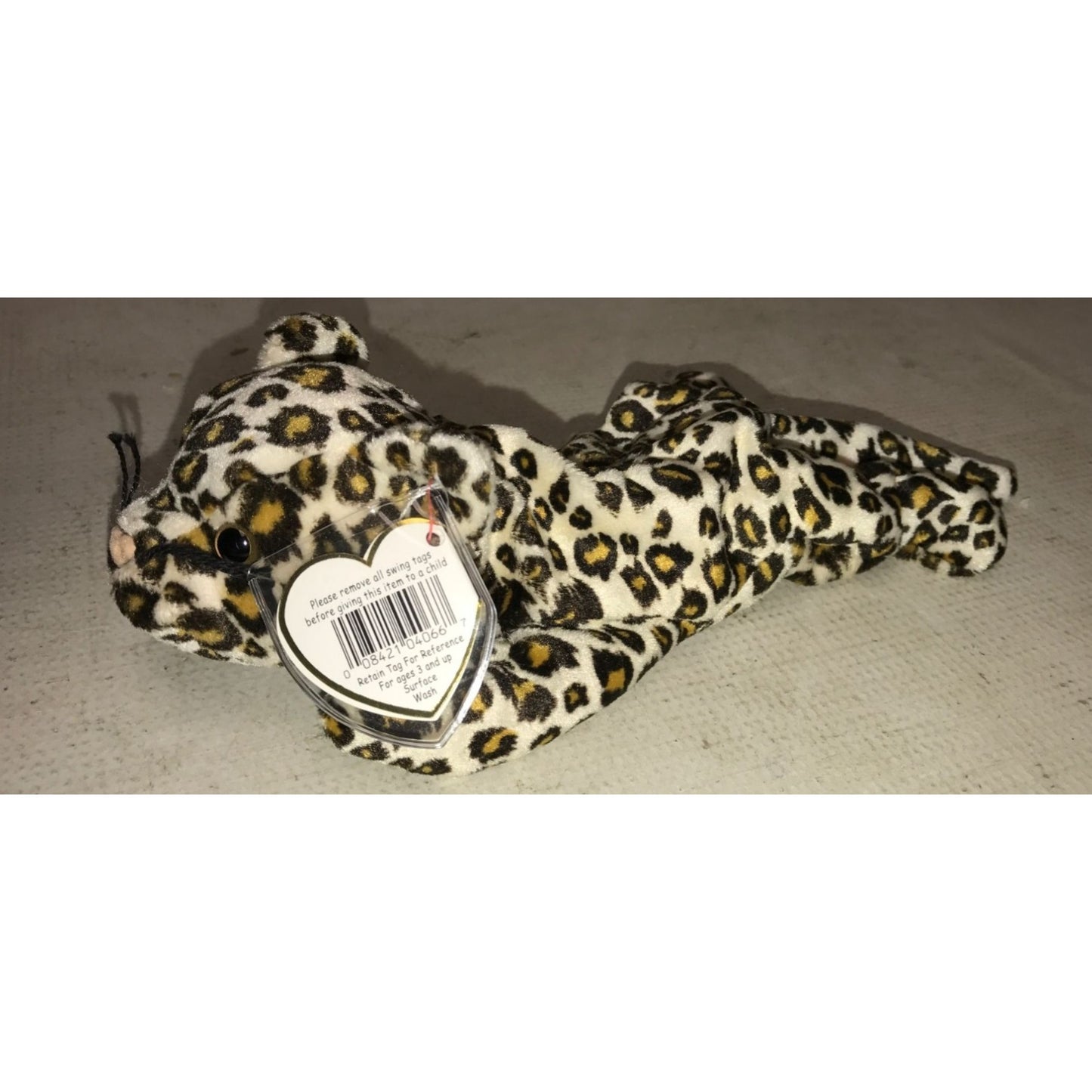 Vintage 1996 TY Beanie Baby Freckles the Leopard