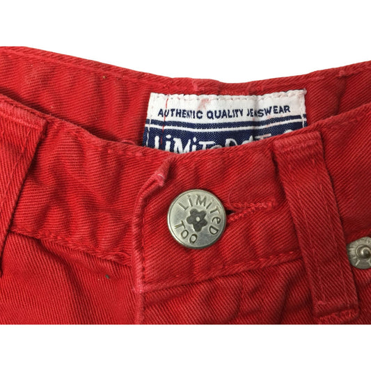 Limited Too Girls Size 10 SLIM Red Shorts with Pockets