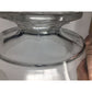 Vintage Clear Glass Footed Serving Bowl with Ruffled Rim