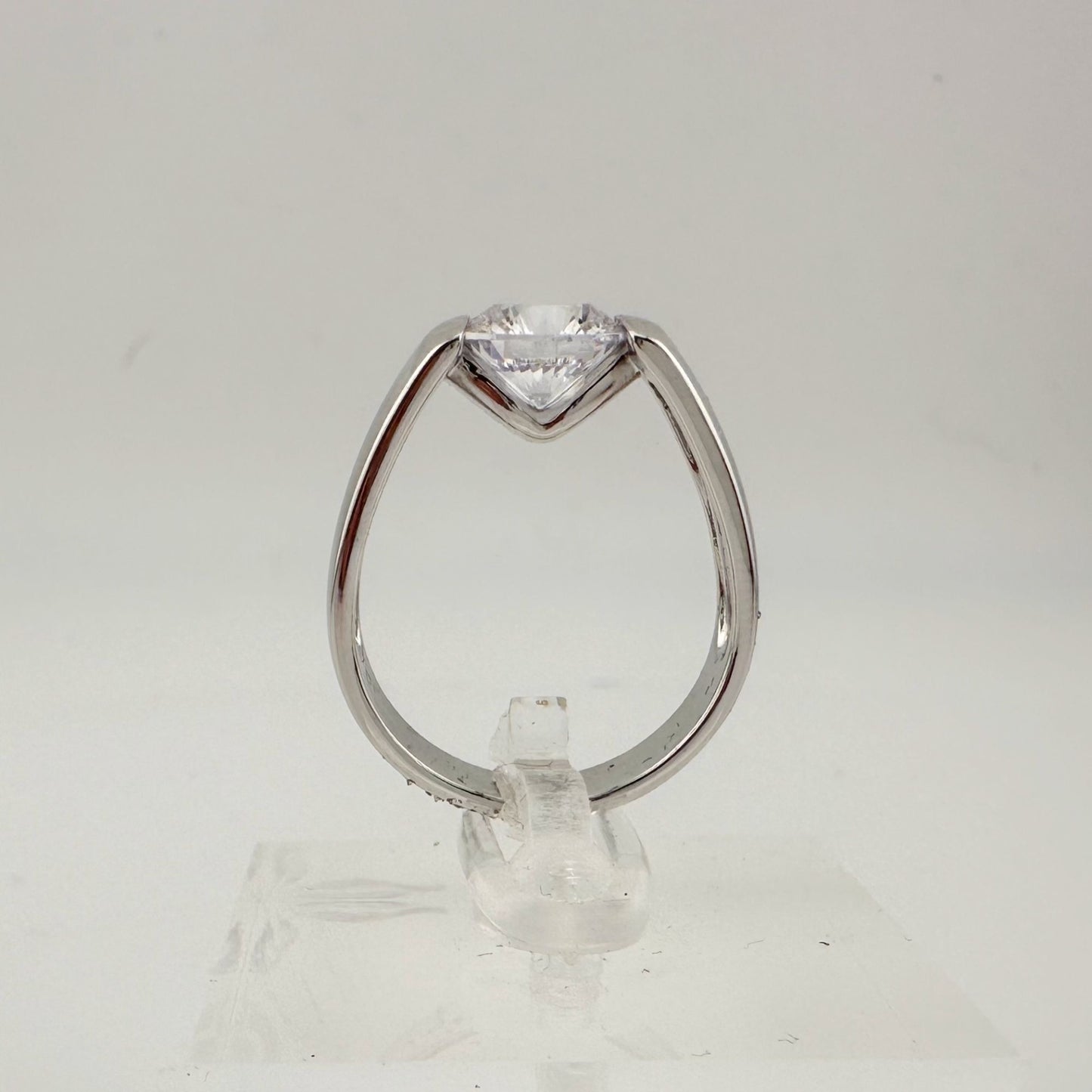 Shimmering and Beautiful 2.00 Carat DiamondLite Solitaire Ring  - Sterling Size 6.5