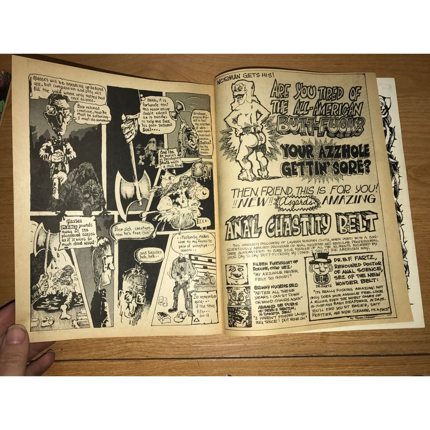 Vintage Demented Pervert Comix Comic Book- Adults Only