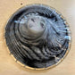 Vintage Lavorazione Arte Murano Round Black Art Glass Dish/Bowl